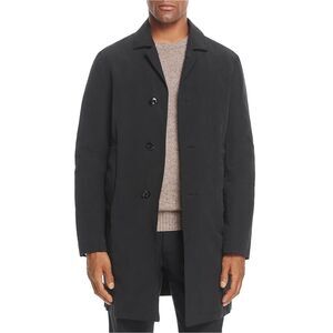 Eidos Napoli Mens Weather Cloth Coat, Black, NWT